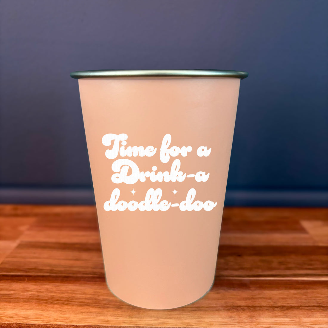 Pint Glass: Salty, Time for a Drink-a-Doodle-Doo - Pack of 6