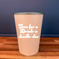 Pint Glass: Salty, Time for a Drink-a-Doodle-Doo - Pack of 6