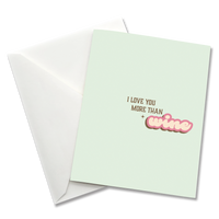 Greeting Card: Salty, I love you more than wine - Pack of 6