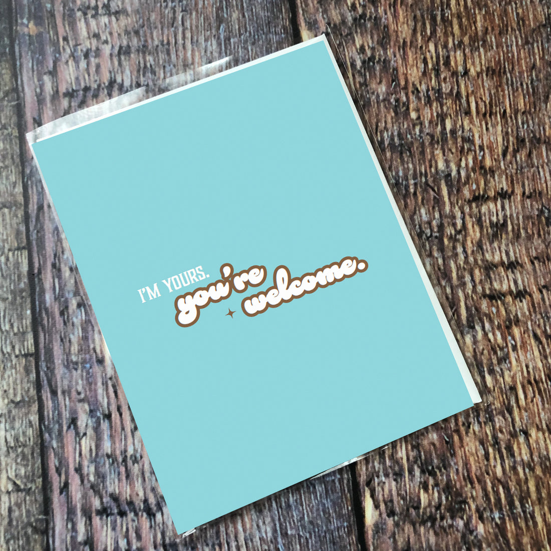 Greeting Card: Salty, Im yours youre welcome - Pack of 6