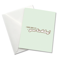 Greeting Card: Salty, I sure hope its your birthday - Pack of 6