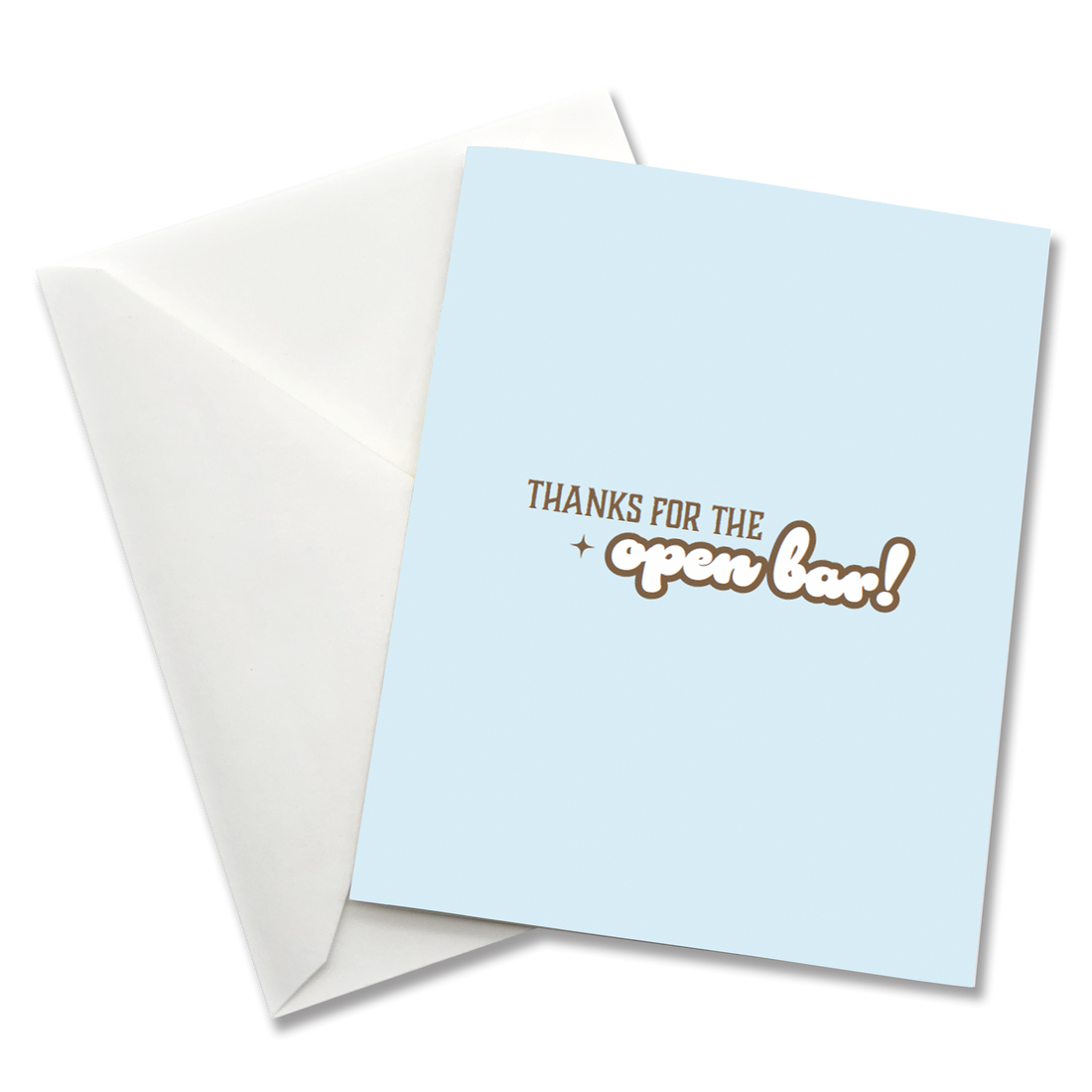 Greeting Card: Salty, Thanks for the open bar - Pack of 6