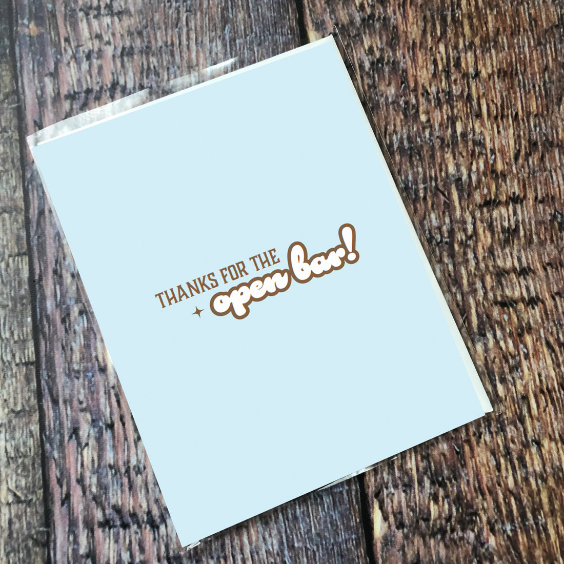 Greeting Card: Salty, Thanks for the open bar - Pack of 6