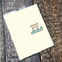 Greeting Card: Salty, Birthdays are like alcohol - Pack of 6