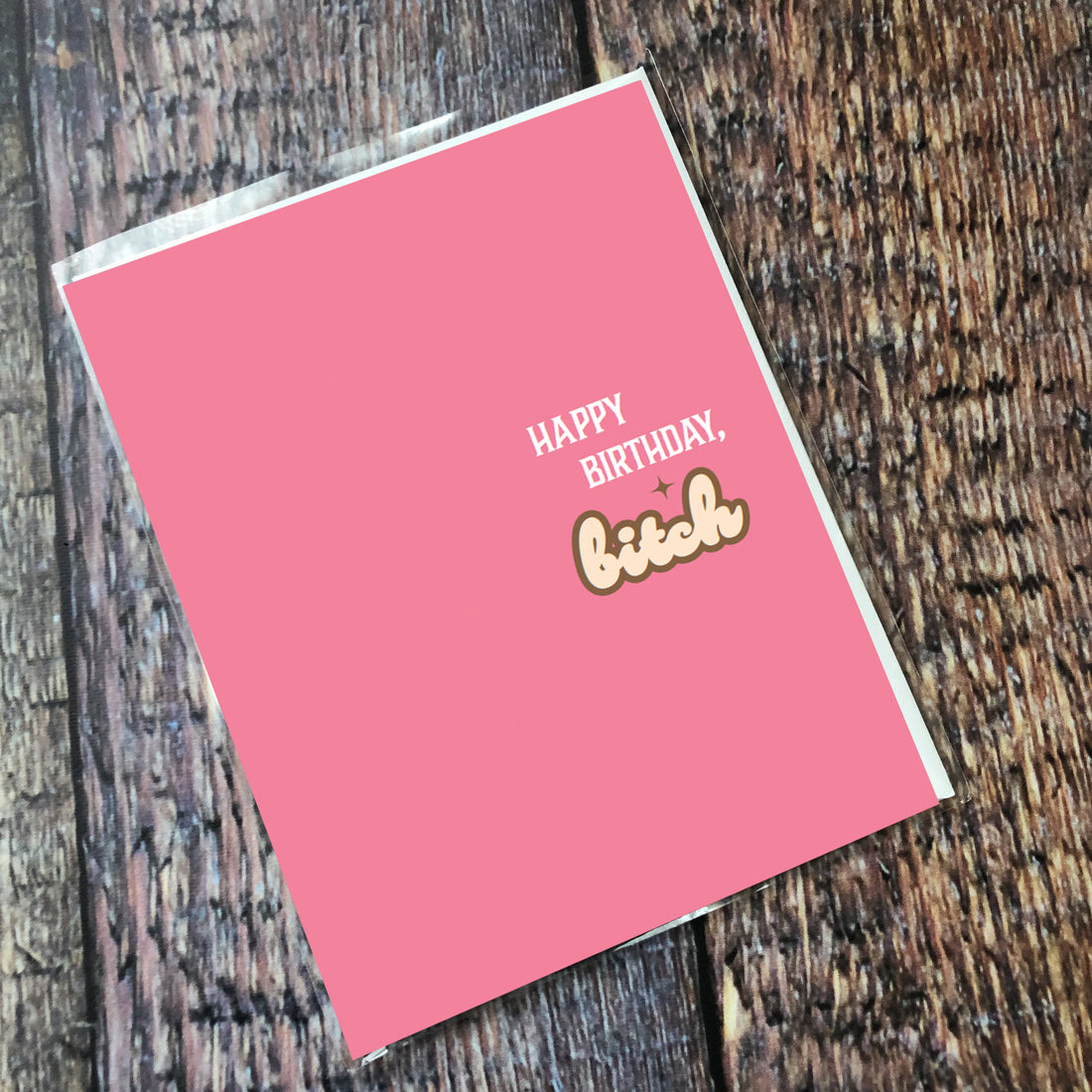 Greeting Card: Salty, Happy birthday bitch - Pack of 6
