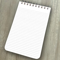 Spiral Top Notepads - Yellow with Multicolor Flowers - Pack of 6