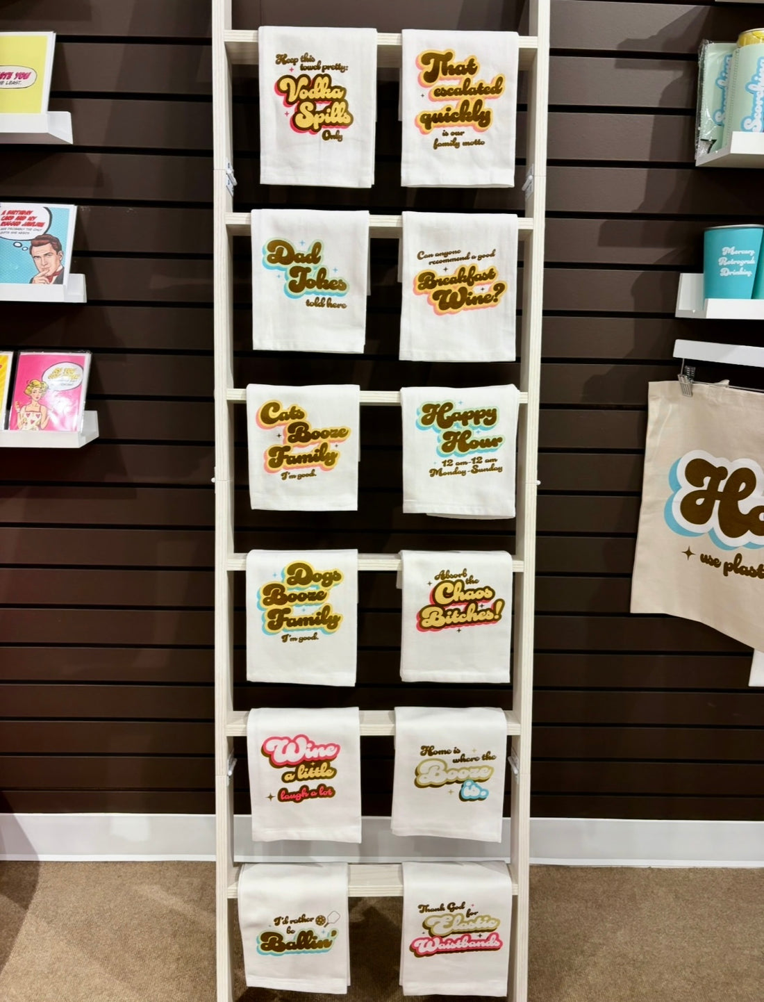 Tea Towel - Salty: Dogs Booze Family - Pack of 6