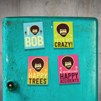Magnet: Bob Ross "Let's Get Crazy" - Pack of 6