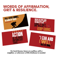 Lunch Notes: Grit for Boys - Pack of 10 Sets