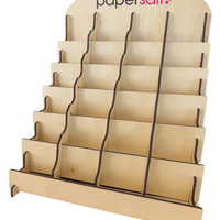 24-Pocket Countertop Sticker Display, Adjustable