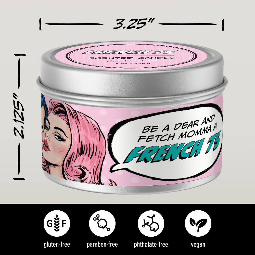 Candle: Pop Life, French 75 - Pack of 6