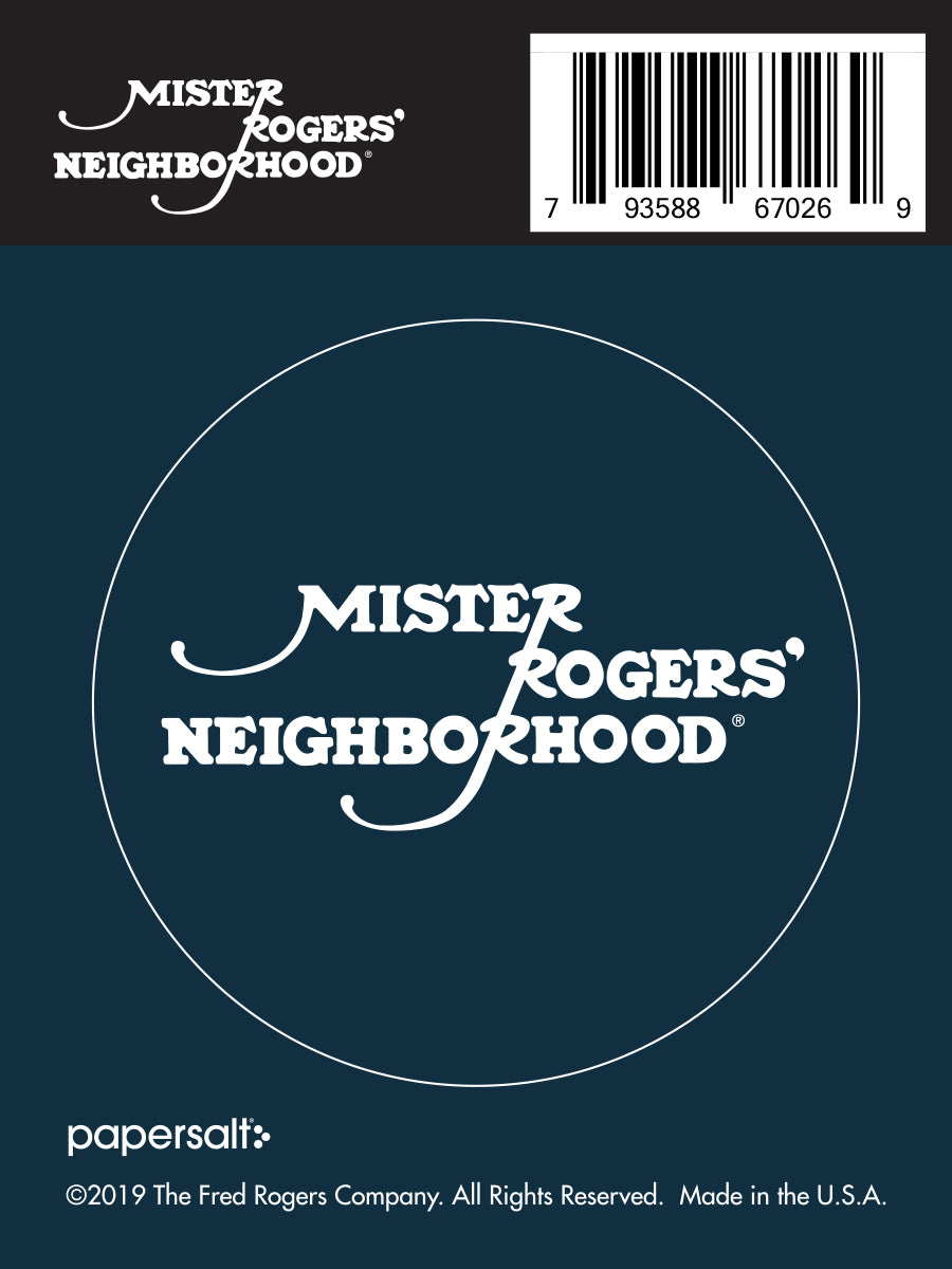 Sticker: Mister Rogers Neighborhood Logo - Pack of 25