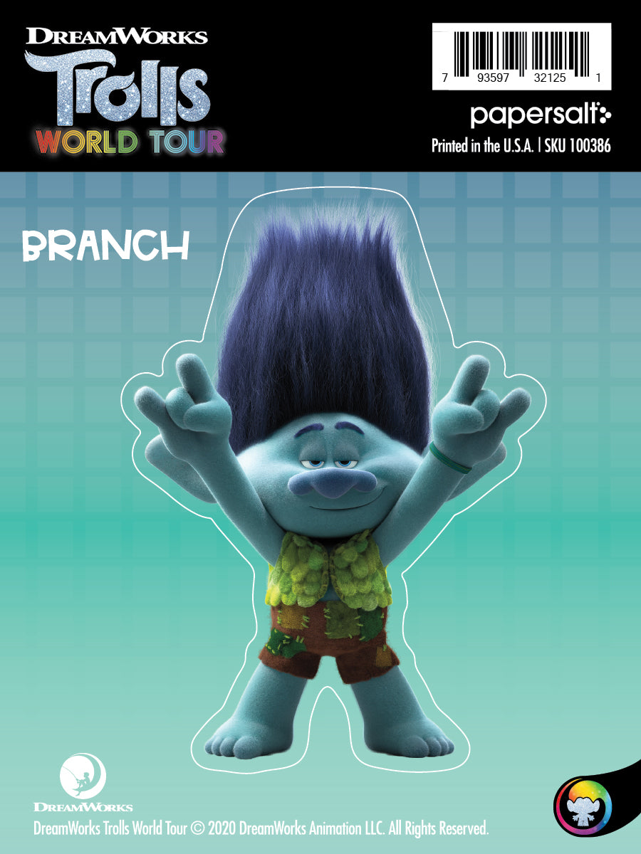 Sticker: Trolls, Branch - Pack of 25
