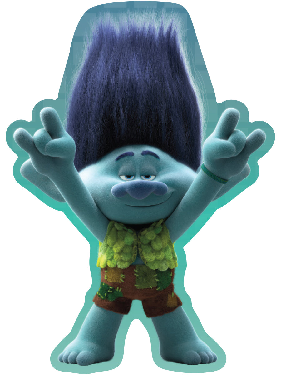 Sticker: Trolls, Branch - Pack of 25