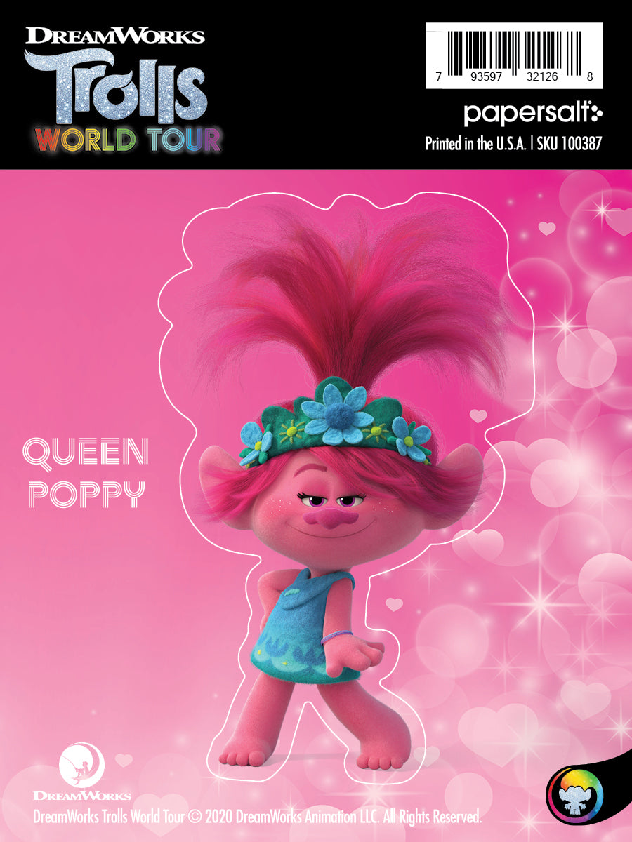 Sticker: Trolls, Queen Poppy - Pack of 25
