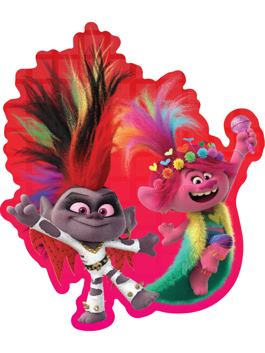 Sticker: Trolls, Queen Barb and Queen Poppy - Pack of 25