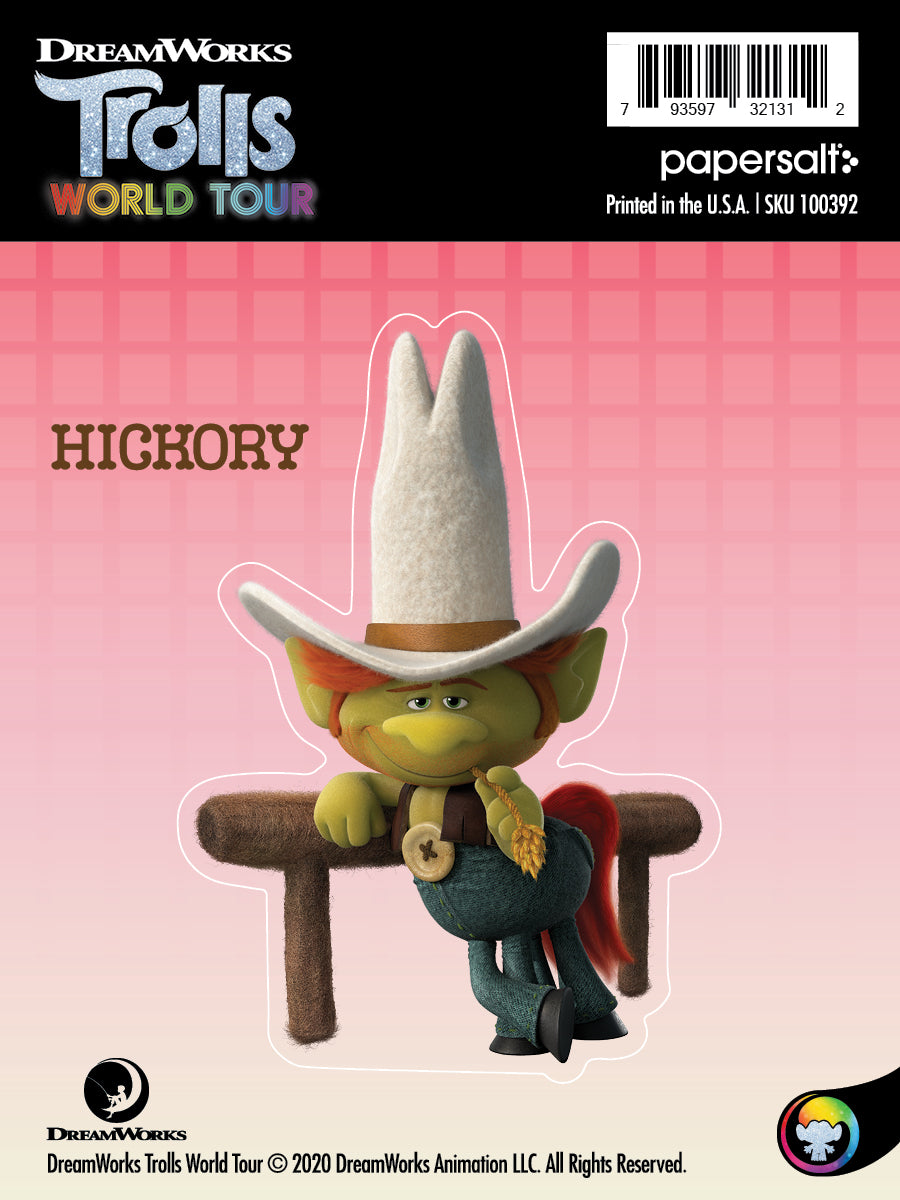Sticker: Trolls, Hickory - Pack of 25