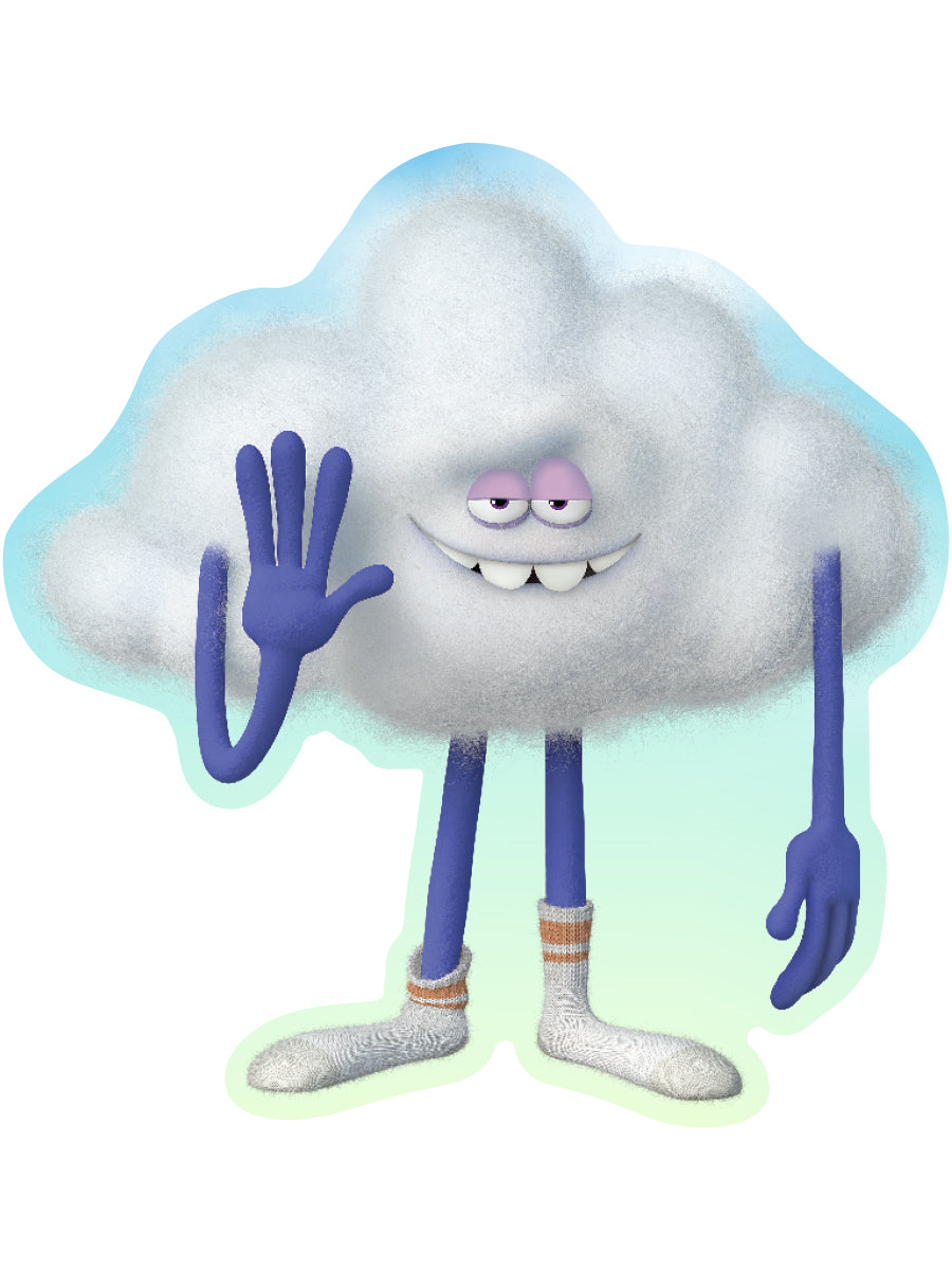 Sticker: Trolls, Cloud Guy - Pack of 25