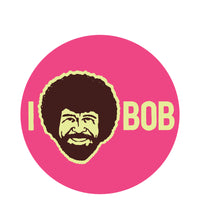 Sticker: Bob Ross, "I Heart Bob" - Pack of 25