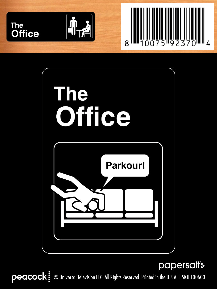Sticker: The Office, Logo Parkour - Pack of 25