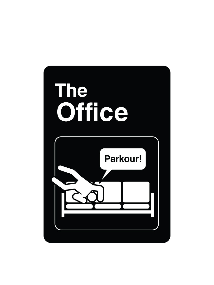 Sticker: The Office, Logo Parkour - Pack of 25