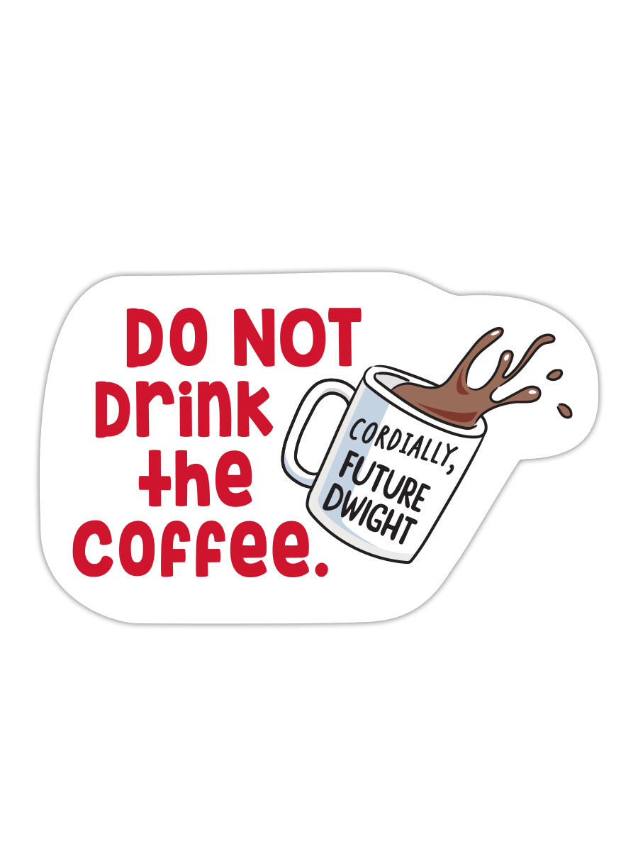 Sticker: The Office, Do Not Drink the Coffee - Pack of 25