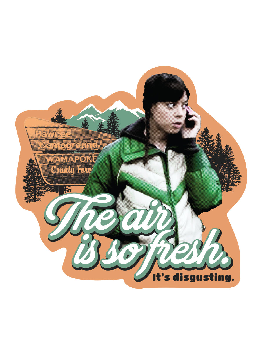 Sticker: Parks and Rec, The Air is So Fresh - Pack of 25