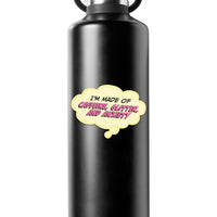 Sticker: Pop Life, I'm Made of Caffeine Anxiety and Glitter - Pack of 25