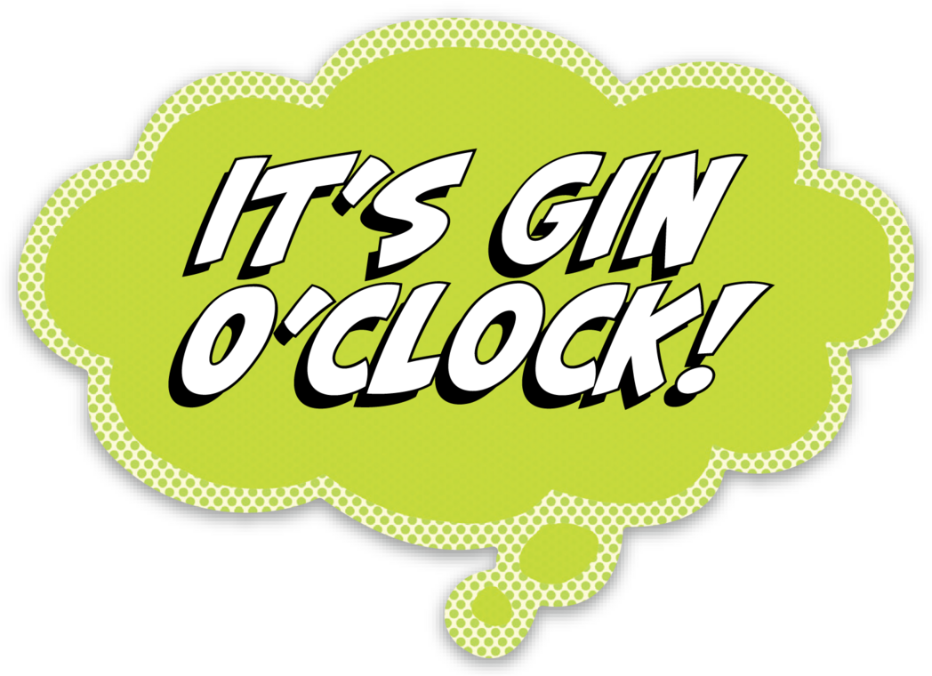 Sticker: Pop Life, It's Gin O'clock! - Pack of 25
