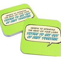 Coaster: Pop Life, Here's to Spending the Rest of Your Lives Trying - Pack of 6