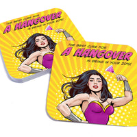 Coaster: Pop Life, The Best Cure for A Hangover is Being in Your 20's - Pack of 6