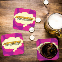 Coaster: Pop Life, Overthinking is my Superpower - Pack of 6