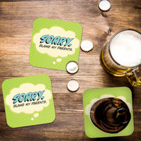 Coaster: Pop Life, Sorry. Blame my Parents. - Pack of 6