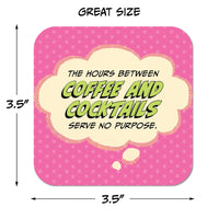 Coaster: Pop Life, The Hours Between Coffee and Cocktails - Pack of 6