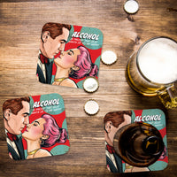 Coaster: Pop Life, Alcohol is Proof That God Wants Us to be Happy - Pack of 6