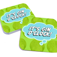 Coaster: Pop Life, It's Gin O'Clock - Pack of 6