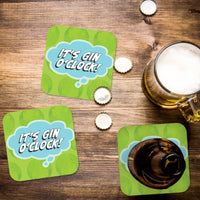 Coaster: Pop Life, It's Gin O'Clock - Pack of 6