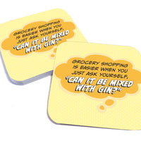 Coaster: Pop Life, Grocery Shopping is Easier When You Just Ask Yourself - Pack of 6
