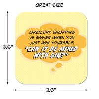 Coaster: Pop Life, Grocery Shopping is Easier When You Just Ask Yourself - Pack of 6
