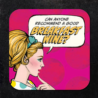 Coaster: Pop Life, Can Anyone Recommend a Good Breakfast Wine? - Pack of 6