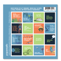 Wall Decal Set: Being a Boy - Pack of 4