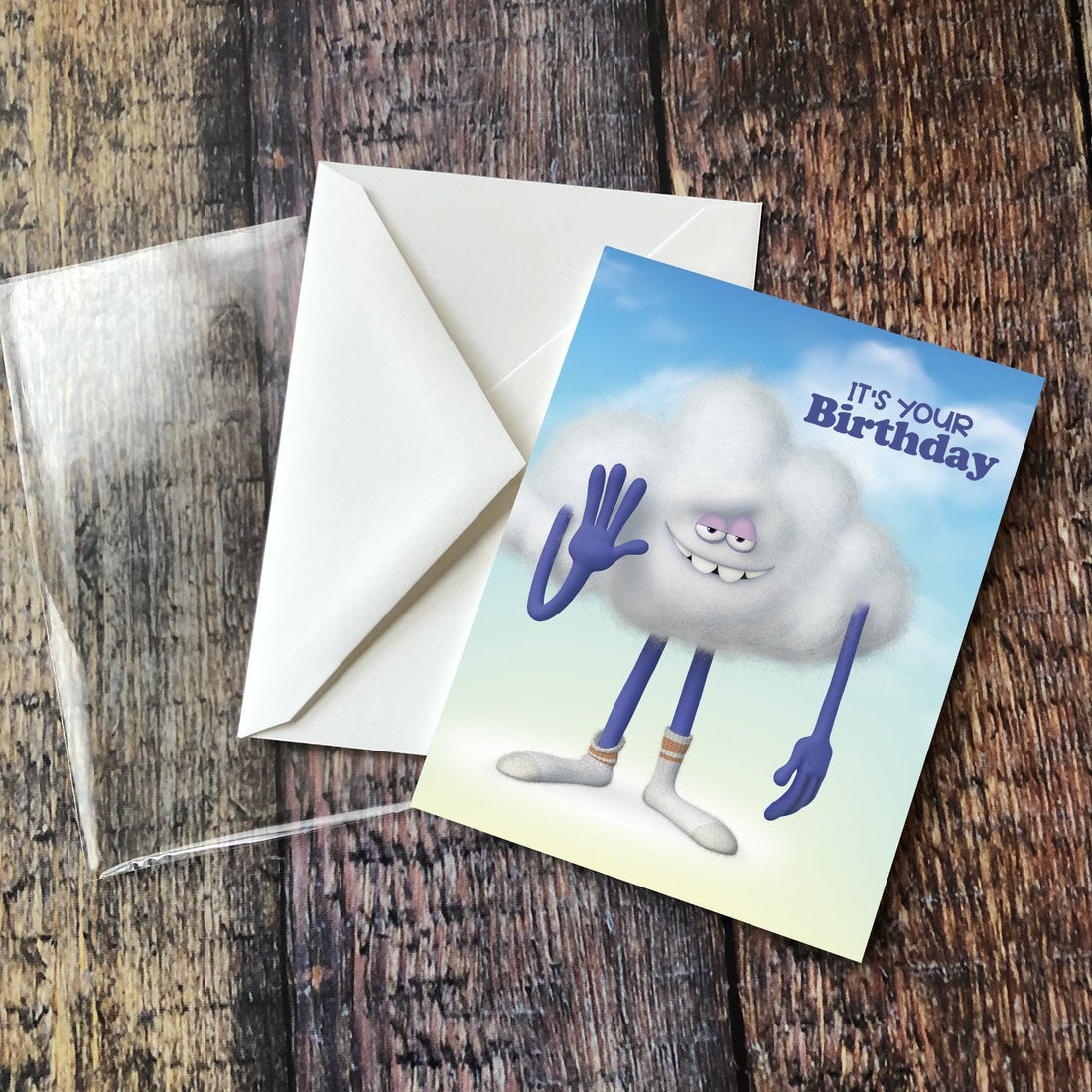 Greeting Card: Trolls, Cloud Guy It's Your Birthday - Pack of 6