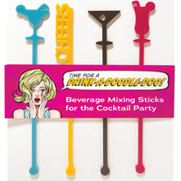 Stir Stick: Pop Life, Beverage Mixing Sticks for the Cocktail Party - Pack of 6