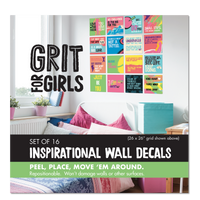 Wall Decal Set: Grit for Girls - Pack of 4