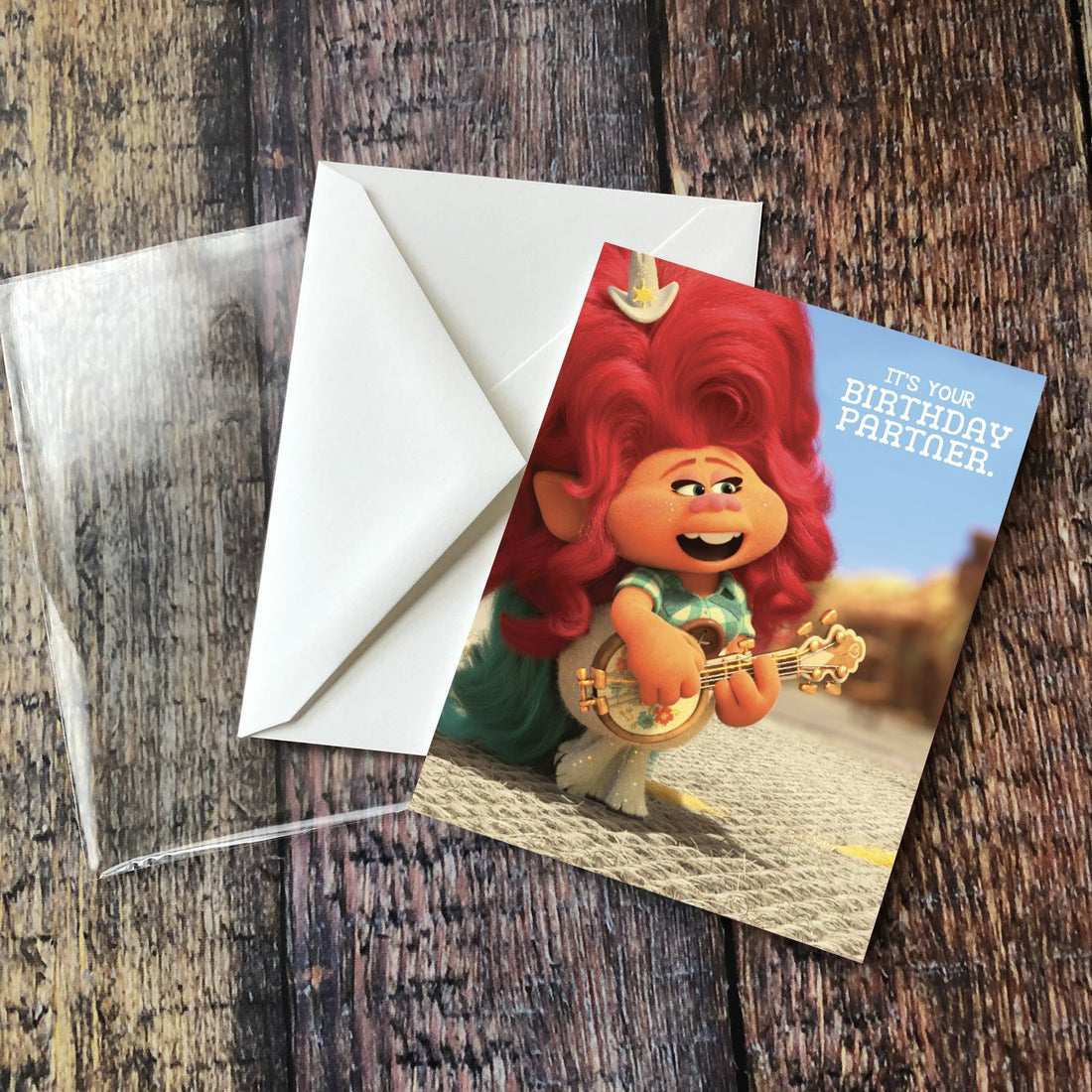 Greeting Card: Trolls, Delta Dawn It's Your Birthday Partner - Pack of 6