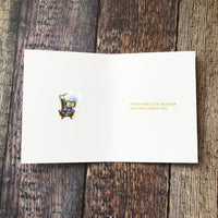 Greeting Card: Trolls, Guy and Tiny Diamond Let's Lay Down Some Birthday Wishes... - Pack of 6
