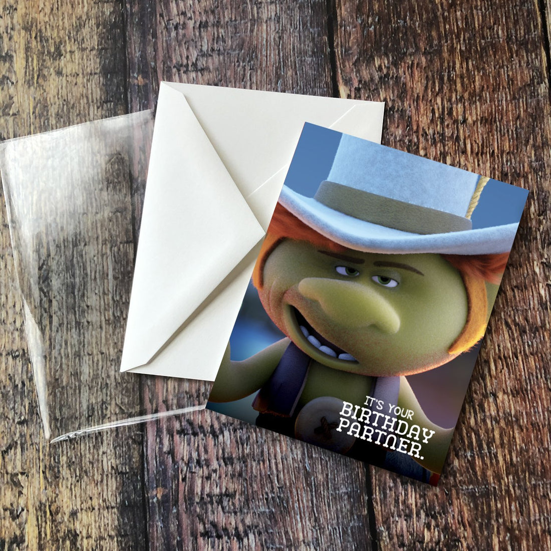 Greeting Card: Trolls, Hickory It's Your Birthday Partner - Pack of 6