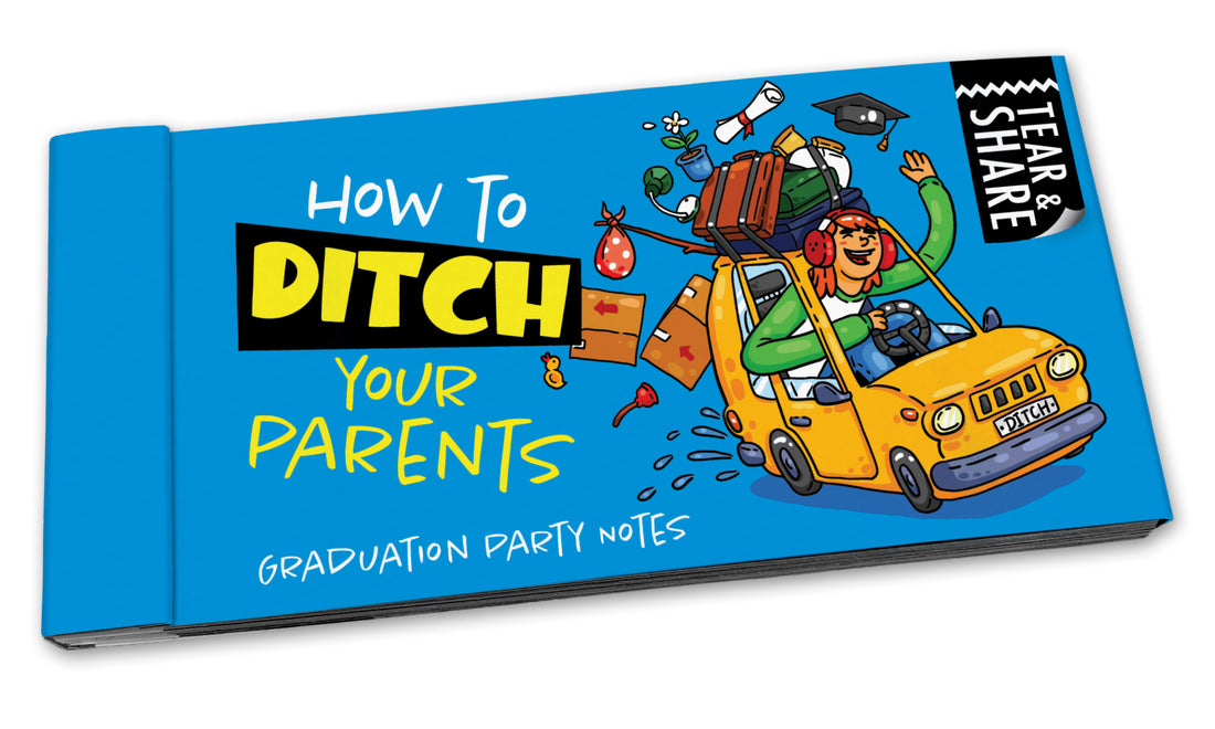 Lunch Notes: "How to Ditch Your Parents" Graduation Party Notes - Box of 15