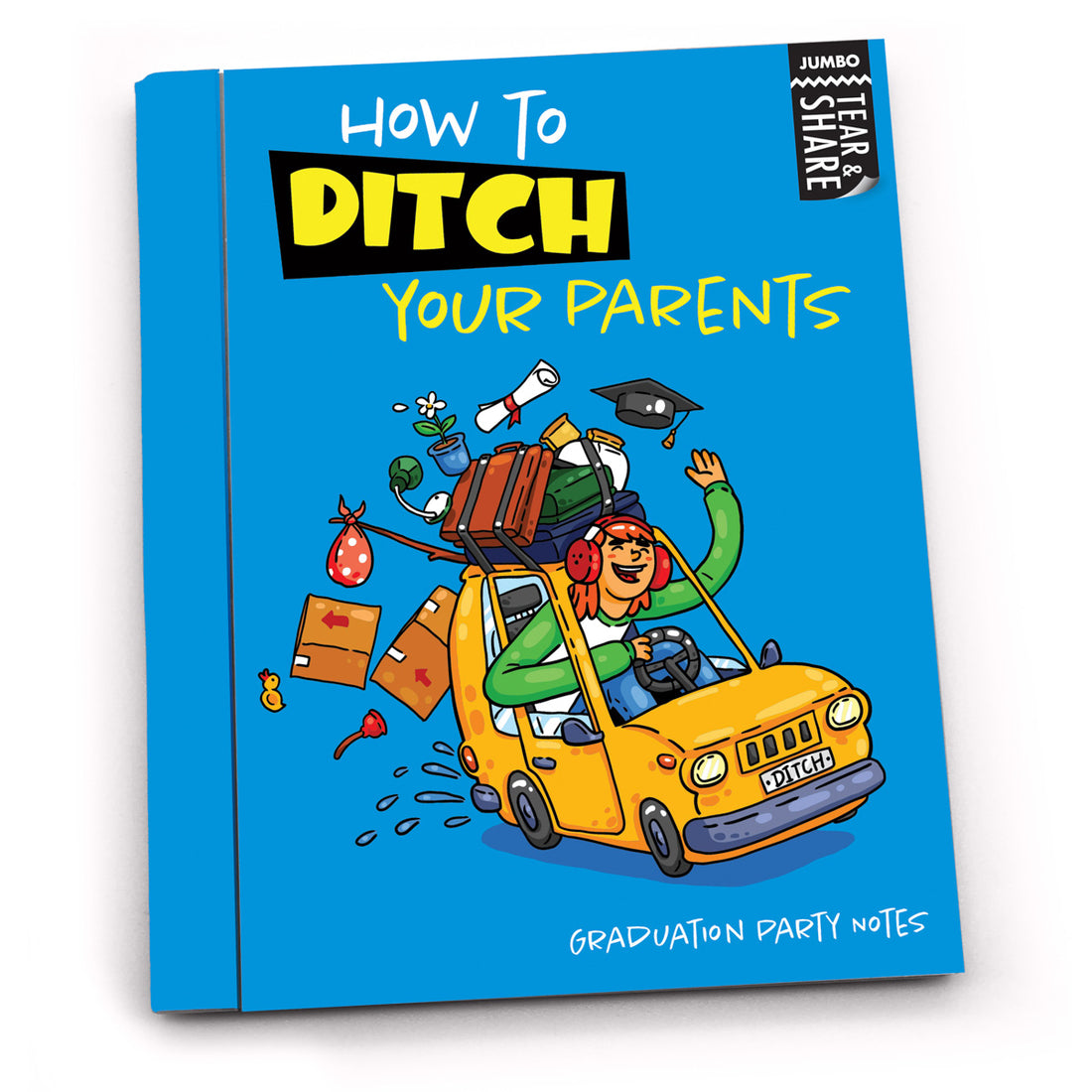 Jumbo Lunch Notes: How to Ditch Your Parents Graduation Party Notes - Pack of 6