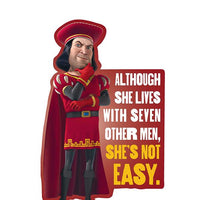 Sticker: Shrek, Lord Farquaad She's Not Easy - Pack of 25